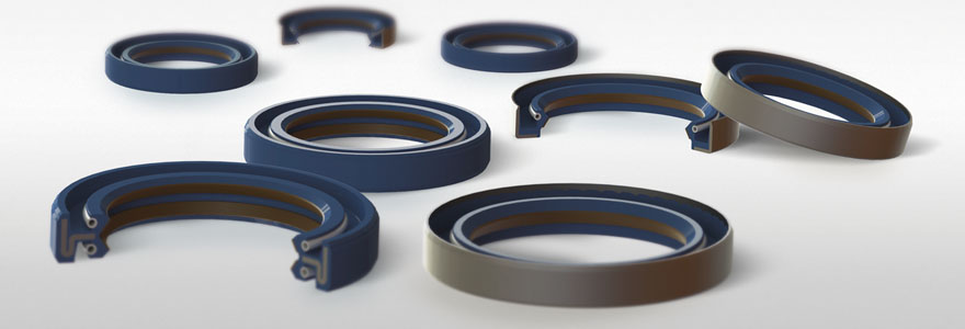 Shaft seals with PTFE coating
