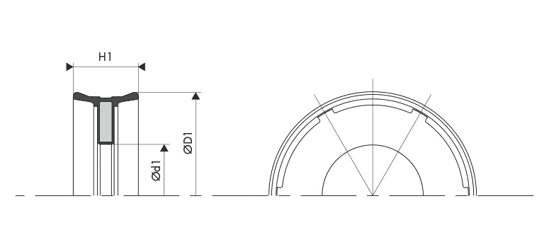 Logement Gorge Joint pneumatque de piston - Housing Groove Pneumatic piston seal - PKC