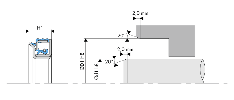 Logement Joint cassette - Housing Cassette seal - UA52