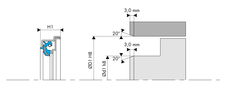 Logement Joint cassette - Housing Cassette seal - UAO2