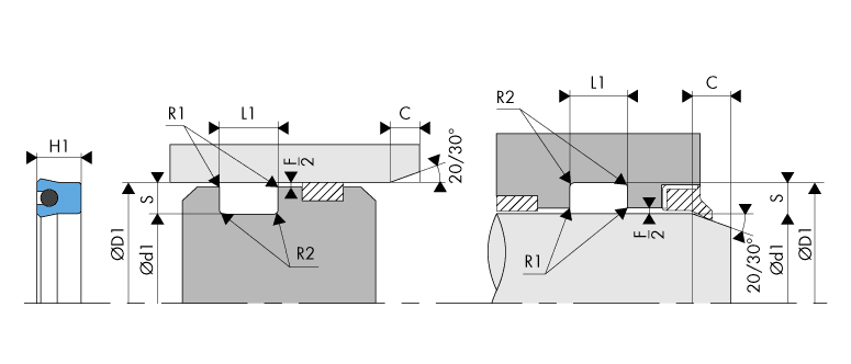 Housing Groove Gland Rod/Piston Seal - BECA 320